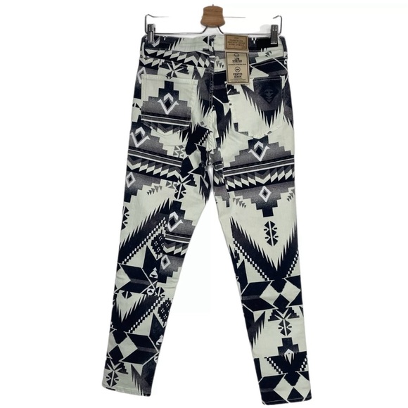 Polo Ralph Lauren Tompkins Skinny Aztec Navajo Print Jeans Sz 28 - Picture 2 of 12
